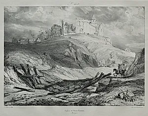 Église de St. Nectaire by Eugène Isabey (French, 1803–1886)