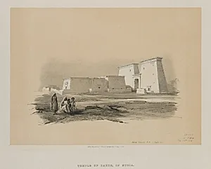 Egypt and Nubia, Volume I: Dakke, in Nubia by Louis Haghe (British, 1806–1885)