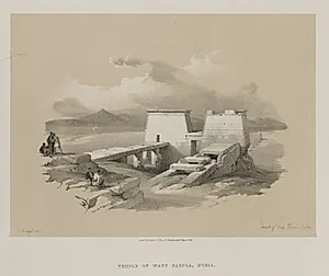 Egypt and Nubia, Volume I: Temple of Wady Saboua, Nubia by Louis Haghe (British, 1806–1885)