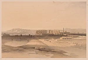Egypt and Nubia:  Volume II - No. 32, Karnak by Louis Haghe (British, 1806–1885)