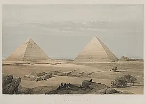 Egypt and Nubia, Volume II: Pyramids of Geezeh by Louis Haghe (British, 1806–1885)