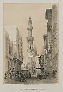 Egypt and Nubia, Volume III: Bullack, Cairo by Louis Haghe (British, 1806–1885)