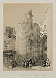 Egypt and Nubia, Volume III: Gate of the Metwaleys, Cairo by Louis Haghe (British, 1806–1885)