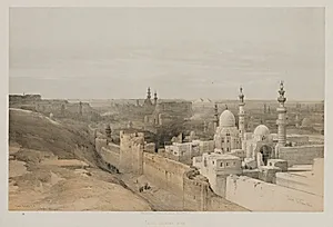 Egypt and Nubia, Volume III, No. 26, Cairo, Looking West by Louis Haghe (British, 1806–1885)
