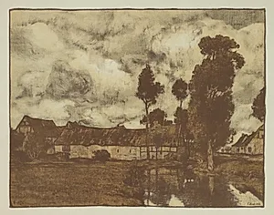 Eifeldorf by Franz Xaver Hoch (German, 1869–1916)