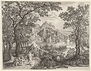 Elisha Cursing the Children of Bethel Who Are Being Devoured by the Bears