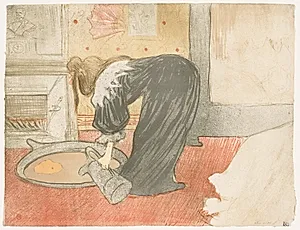 Elles: Woman at the Tub by Henri de Toulouse-Lautrec (French, 1864–1901)