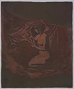 Embers Glow by Theodore Roussel (French, 1847–1926)