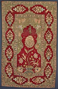 Embroidered Armenian liturgical curtain by Unknown Artist