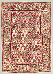 Embroidered Cover or Hanging by Unknown Artist