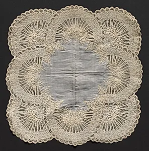 Embroidered Handkerchief by Unknown Artist