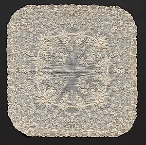 Embroidered Handkerchief by Unknown Artist