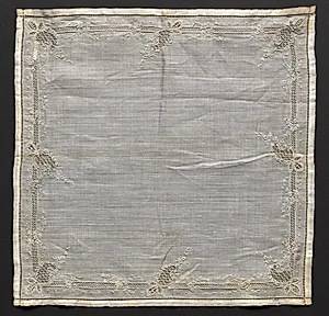 Embroidered Handkerchief by Unknown Artist