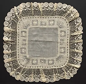 Embroidered Handkerchief by Unknown Artist