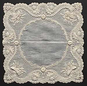 Embroidered Handkerchief by Unknown Artist