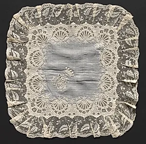 Embroidered Handkerchief by Unknown Artist