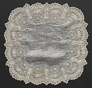 Embroidered Handkerchief by Unknown Artist