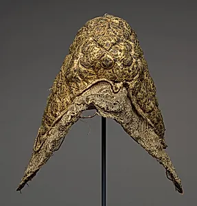 Embroidered Peasant Headdress by Unknown Artist