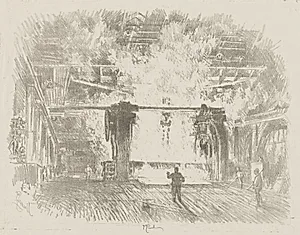 English War Work:  Making Armour-Plate by Joseph Pennell (American, 1857–1926)