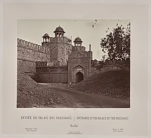 Entrance of the Palace of the Padishahs, Delhi by Louis-Théophile Marie Rousselet (French, 1845–1929)