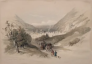 Entrance to Nablus by David Roberts (Scottish, 1796–1864)