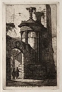 Entrance to the French Capuchin Convent at Athens by Charles Meryon (French, 1821–1868)