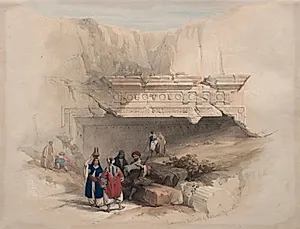 Entrance to the Tombs of the Kings, Jerusalem by David Roberts (Scottish, 1796–1864)