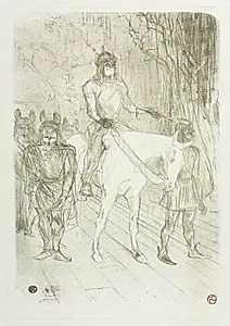 Entrée de Brasseur, dans Chilpéric by Henri de Toulouse-Lautrec (French, 1864–1901)