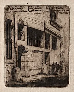 Etchings of Paris:  The Street of the Bad Boys by Charles Meryon (French, 1821–1868)