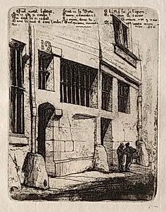 Etchings of Paris:  The Street of the Bad Boys by Charles Meryon (French, 1821–1868)