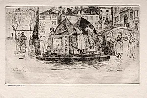Etchings of Venice: Pozzo San Vio by Otto H. Bacher (American, 1856–1909)