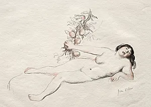 Eve by Jean Veber (French, 1864–1928)