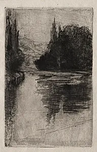 Evening by Francis Seymour Haden (British, 1818–1910)