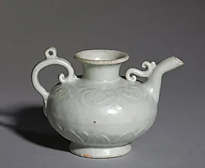 Ewer with Floral Scrolls and Plantain Leaves in Relief by Unknown Artist