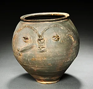 Face Urn by Unknown Artist