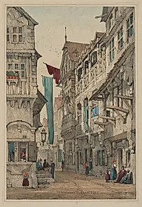 Facisimilies of Sketches made in Flanders and Germany: Sachsenhausen Francfort