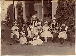 Fancy Group of Children, Indore by Raja Deen Dayal (Indian, 1844–1905)