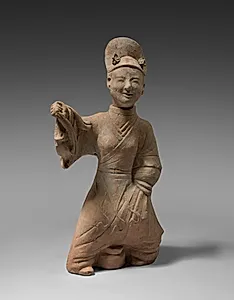 Female Figure of a Court Entertainer Dancing by Unknown Artist