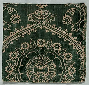 "Ferronnerie" Velvet Fragment by Unknown Artist