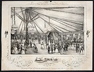 Fête donnée à Tivoli en faveur des pensionnaires de l'ancienne liste civile le 3 Juin 1840 by Jules Platier (French)