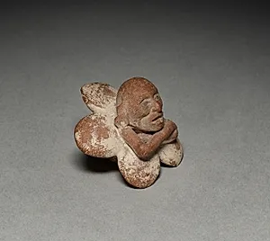 Figure in Flower Ornament by Unknown Artist