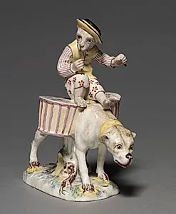 Figure of a Monkey on a Dog