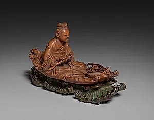 Figure of Daoist Immortal He Xiangu by Unknown Artist