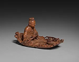 Figure of Daoist Immortal He Xiangu by Unknown Artist