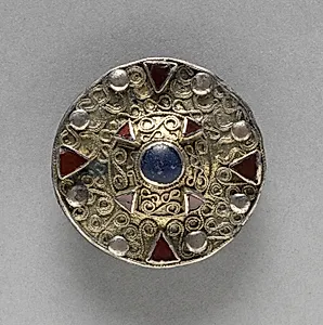Filigree Disk Brooch with Central Boss by Unknown Artist