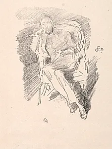 Firelight - Joseph Pennell, No. 2 by James McNeill Whistler (American, 1834–1903)