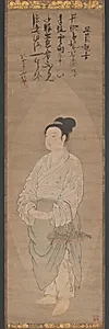 Fish Basket Kannon (Gyoran Kannon) by Bokkei Saiyo (Japanese, 1415–1473)