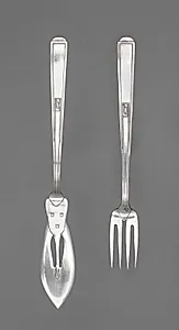 Fish Knife and Fork by Josef Maria Olbrich (German, 1867–1908)