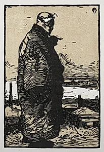 Fisherman by Yamamoto Kanae (Japanese, 1882–1946)