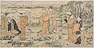 Fishing at Iwaya on Enoshima by Kitagawa Utamaro (Japanese, c. 1754–1806)